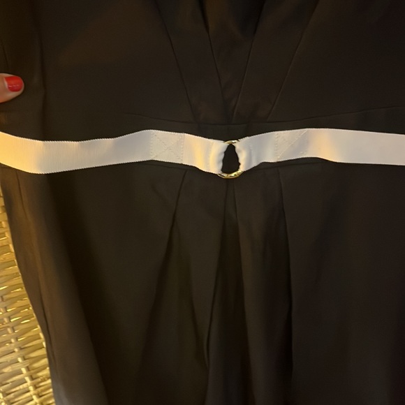 Sarah Campbell pleat front aline w/ grosgrain ribbon around the waist size 14 - Picture 6 of 7